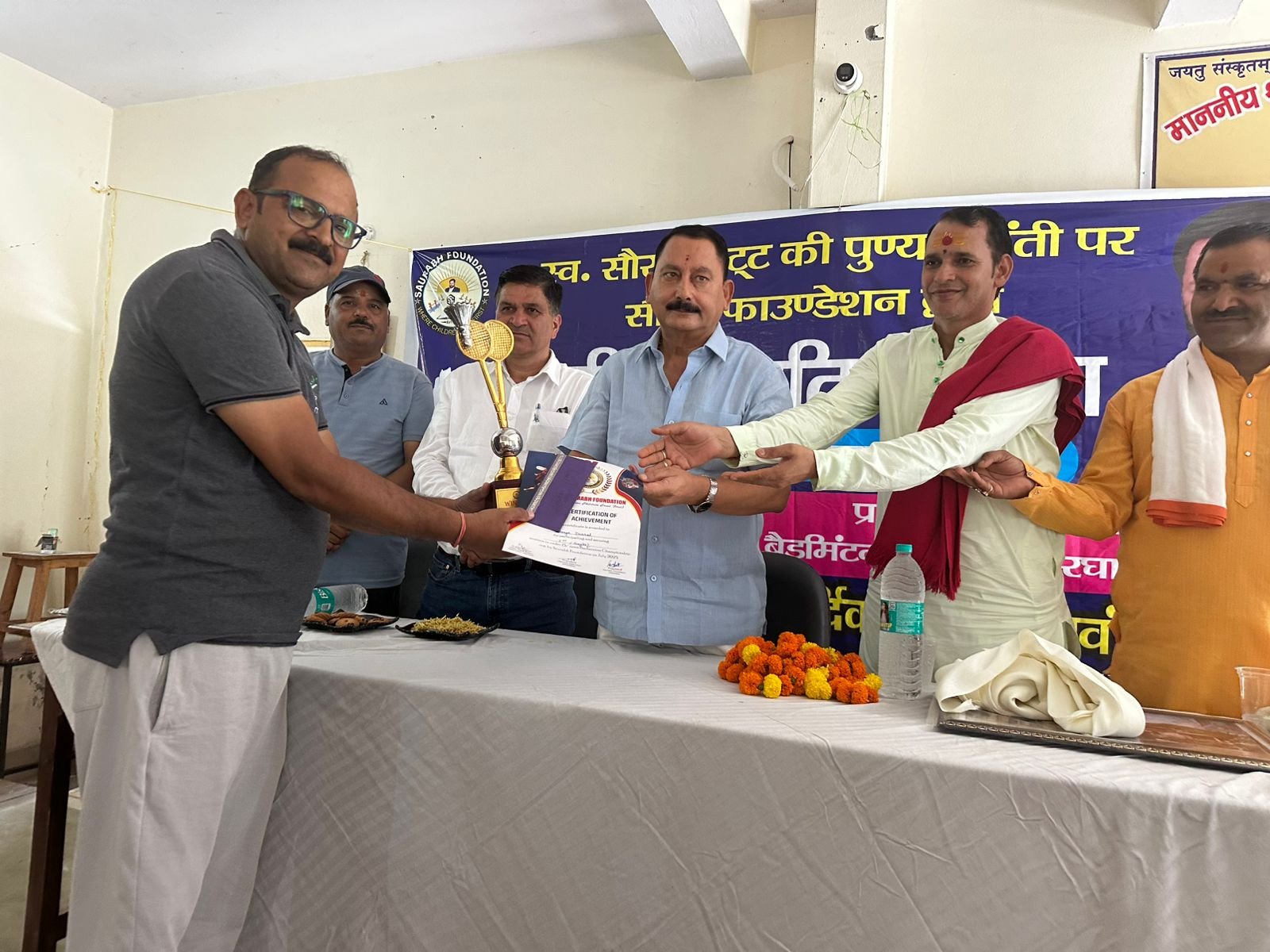 नशे को ना, खेल और ज़िंदगी को हां” – स्व. सौरभ भट्ट स्मृति बैडमिंटन टूर्नामेंट का सफल आयोजन